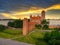 The Kwidzyn castle and cathedral at sunset, Poland