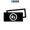 Kyat currency icon or logo isolated sign symbol vector illustration