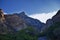 Kyhv Peak renamed from demeaning slur Squaw Mountain, view from hiking path, Wasatch Range, Provo, Utah.