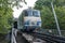 The Kyiv Funicular a steep slope railroad on hills that serves the city