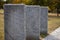 Kyiv. Kyiv region. Ukraine. 13.10.2023. Stone tombstones in the German cemetery in the fall. Beautiful German cemetery near Kyiv.