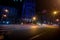 Kyiv night car trails