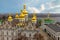 Kyiv Pechersk Lavra monastery churchs panorama, Ukraine