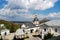 Kyiv Pechersk Lavra under sunny cloudy sky