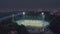 KYIV, UKRAINE - 25 AUGUST 2019 : Soccer Stadium Lobanovsky. light turn on