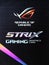 Kyiv, Ukraine - 27 January 2022: ASUS gaming logo of ROG on the box. Under the Republic of Gamers series, pro high