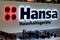 Kyiv, Ukraine - February 09, 2019: Hansa Logo in the shop. Hansa is a well-known European brand of household appliances