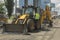 Kyiv, Ukraine Jul 2016: Road Paving, construction