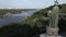 Kyiv, Ukraine: Monument to Volodymyr the Great. Aerial view