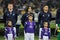 Kyiv, Ukraine - November 8, 2018: Dynamo Kyiv players before the start of UEFA Europa League match against Stade Rennais at NSC