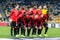 Kyiv, Ukraine - November 8, 2018: Stade Rennais team photo before the start of UEFA Europa League match against Dynamo Kyiv at NSC