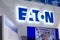 Kyiv, Ukraine - October 20, 2021: EATON Electrical and Industrial Exposition Stand at the exhibition