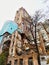 KYIV, UKRAINE - October 22, 2022: Civilian house after a drone attack on buildings in Kyiv.