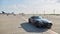 Kyiv, Ukraine - September 2, 2017: Mercedes-Benz GTs in road in airport.