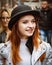 Kyiv, Ukraine - September 22, 2019. Comic Con Ukraine Festival. Cosplay Girl Clockwork Orange. Comics festival. Cosplay