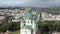 Kyiv. Ukraine. St. Andrew`s Church. Aerial.