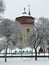 The Kyiv Water Museum under a blanket snow