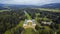 KynÅ¾vart - aerial drone view of czech castle