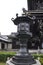 Kyoto, 14th may: Higashi Honganji Temple courtyard lantern in Kyoto City in Japan