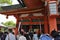Kyoto, 15th may: Haiden Pavilion details from Fushimi Inari Taisha Shrine area of Kyoto City in Japan