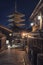 Kyoto architecture in evening