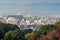 Kyoto City with autumn season in Japan view from Kiyomizu Temple