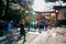 Kyoto, Japan - 2 Mar 2018: People traveler, group tour, local people, Japanese people visited at Fushimi Inari Shriane on 2 Mar