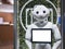 KYOTO, JAPAN - APR 14, 2017 : Pepper Robot Assistant with Inform