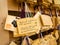 Kyoto, Japan - July 26, 2017: Beautiful and small prayer tables at Todai Ji Temple, are small wooden plaques used for