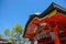Kyoto, Japan - March 28, 2015 : Sights and views in the area of Fuishimi Inari in Kyoto, Japan