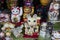 Kyoto, Japan - May 18, 2017: Manekineko, lucky cats as a souven