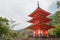 KYOTO, JAPAN - OCTOBER 09, 2015: Kiyomizu-dera Shrine Temple alson know as Pure Water Temple. Otowa-san Kiyomizu-dera