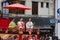 KYOTO - JULY 24: Unidentified Miss Kimono girl on parade of hanagasa in the Gion Matsuri (Gion Festival) held on July 24 2014 in