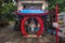 Kyoto - May 28, 2019: Shinto temple of Fushimi Inari in Kyoto, Japan