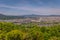 Kyoto - May 30, 2019: Panorama of Kyoto from the Arashiyama Monkey Park in Kyoto, Japan