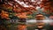Kyoto\\\'s Serene Temples and Shrines in Fall Foliage