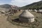 Kyrchin nomadic village in the Kyrgyz mountains during the World Nomad Games