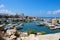 KYRENIA / CYPRUS. Kyrenia Harbor, yachts reflected in the water