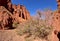 Kyrgyz Grand Canyon - famous natural landmark with red sandstone rocks of Konorchek gorge,Issyk-Kul region,Central Asia