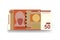 Kyrgyz som Vector Illustration. Kyrgyzstan money set bundle banknotes. Paper money 50 c.