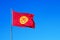 Kyrgyzstan flag on the mast