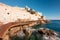 L`Aldilonda a coastal walkway at Bastia in Corsica
