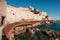 L`Aldilonda a coastal walkway at Bastia in Corsica