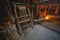 L`Anse aux Meadows viking hut interior