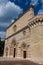 L`Aquila, Abruzzo, Basilica of Santa Maria di Collemaggio, a religious symbol of the city, dating back to 1288.