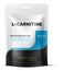 L-carnitine pack mockup. Fitness training supplement pouch