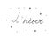 L`hiver phrase handwritten with a calligraphy brush. Winter in French. Modern brush calligraphy. Isolated word black