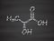 L-lactide PLA precursor molecule. Used in synthesis of polymeric polylactic acid (polylactide, polylactate) plastic