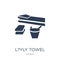 L?yly towel icon. Trendy flat vector L?yly towel icon on white b