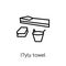 L?yly towel icon. Trendy modern flat linear vector L?yly towel i